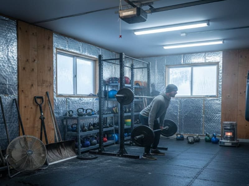 Acclimating rubber rolls in garage